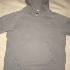 Nike dri-fit grey hoodie